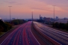 Motorway light trails (HDR)